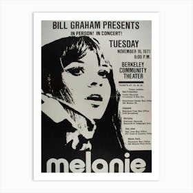 Melanie Berkeley 1971 Bgp Concert Poster Art Print