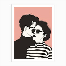 Loving Couple Art Print