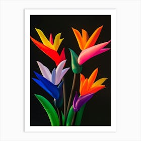 Bright Inflatable Flowers Bird Of Paradise 1 Art Print