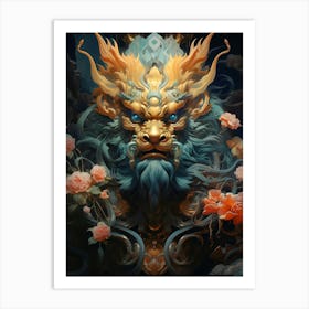 Chinese Lion Art Print