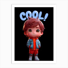 Cool Boy Art Print