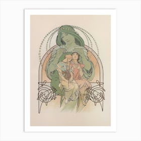 L'Enfant Et La Femme Art Print