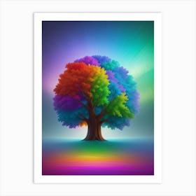 3d Animation Style Colour Shines In A Dazzling Display Of Bril 1 (1) Art Print