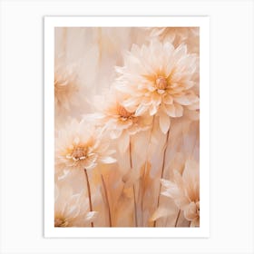 Boho Dried Flowers Chrysanthemum 2 Art Print