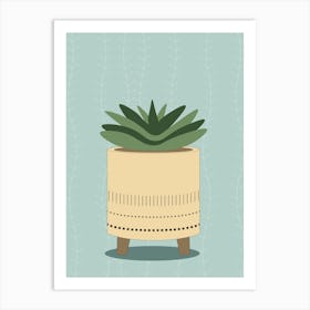 Potted Succulent Art Print