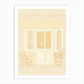 Aix En Provence The Book Nook Pastel Colours 4 Art Print