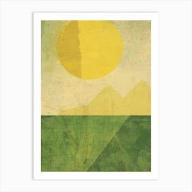 Sun Rises Over The Mountains 1 Art Print