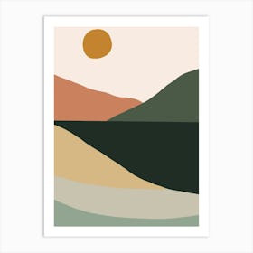 Abstract Landscape Painting Art Print