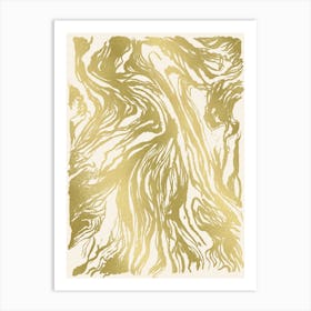Gold Marble Art Print