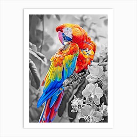 Parrot Painting Art Print