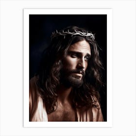 Color Photograph Of Jesus Christ Art Print