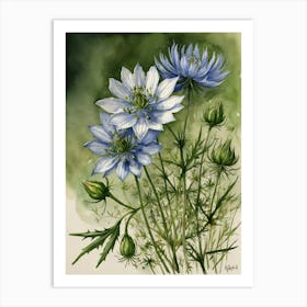 Blue Cosmos 4 Art Print