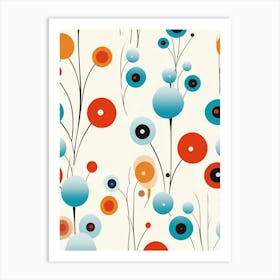 Abstract Flowers 2 Art Print