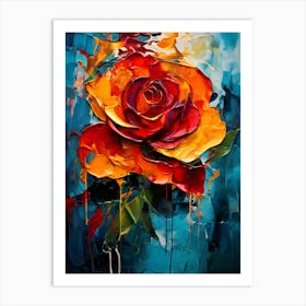 Rose Oil Art Art Print