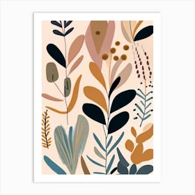Culver's Root Wildflower Modern Muted Colours Art Print