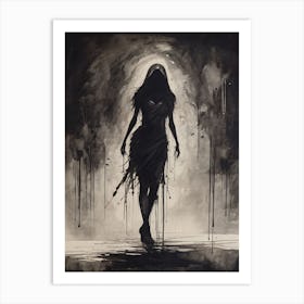 Dance With Death Skeleton Painting (60) Art Print