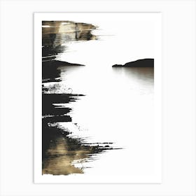 Abstract Of A Lake Art Print