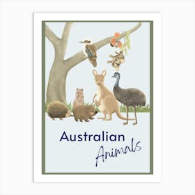 Australian Animals Art Print