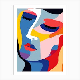 Face Of A Woman 4 Art Print