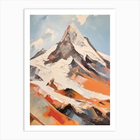 Mount Olympus Greece 3 Mountain Painting Art Print