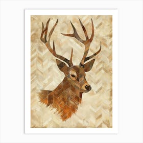 Deer Head 6 Art Print