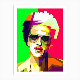 Bruno Mars Die With A Smile Pop Art WPAP Art Print