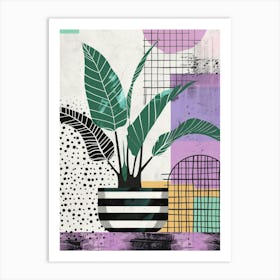 Abstract Plant Canvas Print 2 Art Print