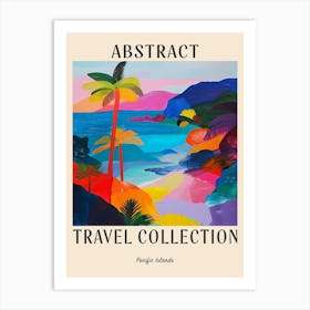 Abstract Travel Collection Poster Pacific Islands 2 Art Print