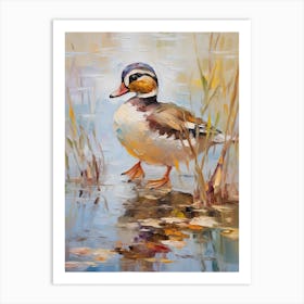 Bird Painting Wood Duck 3 Art Print