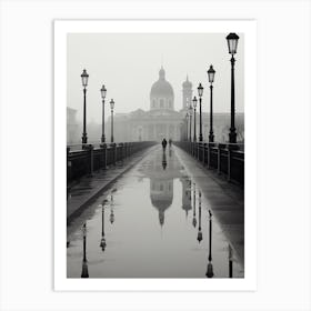 Turin, Italy,  Black And White Analogue Photography  1 Art Print