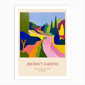 Colourful Gardens Longue Vue House And Garden Usa 2 Red Poster Art Print