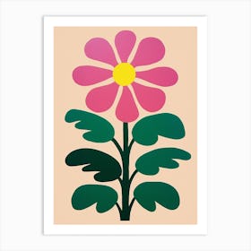 Cut Out Style Flower Art Daisy 2 Art Print