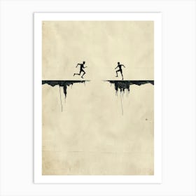 Running Man Art Print