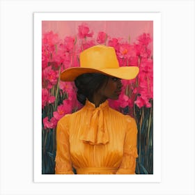 Woman In A Hat Art Print