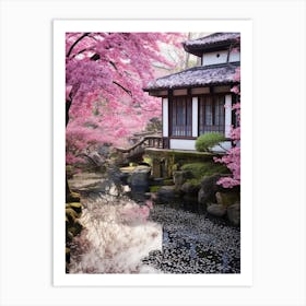 Kyoto Cherry Blossoms Art Print