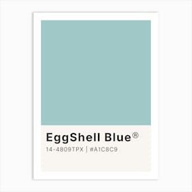 Eggshell Blue Art Print