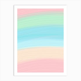 Pastel Watercolor Painting Art Print