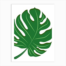 Monstera Leaf 1 Art Print