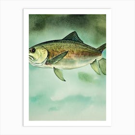 Portuguese Dogfish Storybook Watercolour Art Print