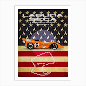 Laguna Seca, McLaren, Denny Hulme Art Print