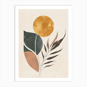 Sun And Leaves 8 Art Print