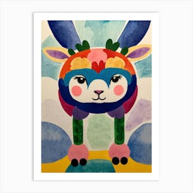 Chinese Llama Art Print