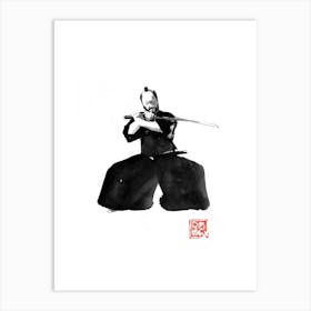 Tall Samurai 02 Art Print
