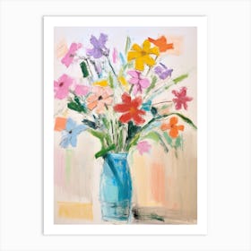 Flower Painting Fauvist Style Phlox 3 Art Print