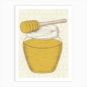 Honey Jar Art Print