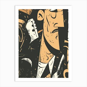 Saxophone Player 4 Art Print