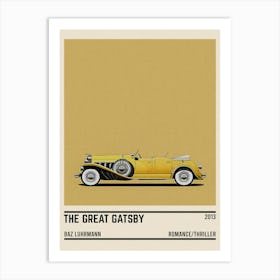 The Great Gatsby Movie Car Art Print