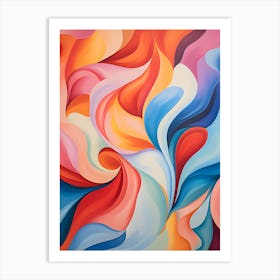 "Expressive Abstraction: A Canvas of Emotions" Art Print