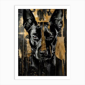 Black Dog 1 Art Print