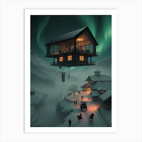 House In The Sky Art Print